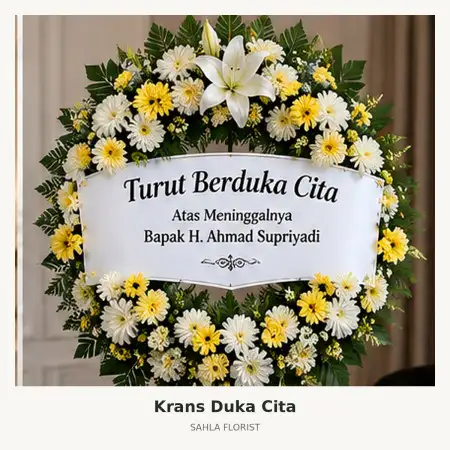 Krans Bunga Duka Lampung
